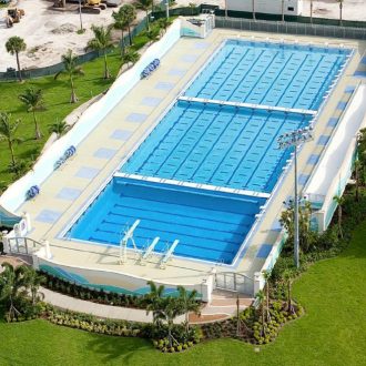 University Dania olympic pool construction